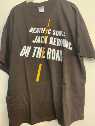 Ny Public Library Jack Kerouac “on The Road” Brown Graphic Tee Size Xl