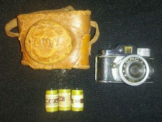Vintage Cmc Continental Miniature Spy Camera Japan 3 Rolls Of Film