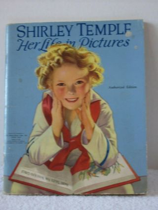 1930S SHIRLEY TEMPLE BOOKS - - - SONG ALBUM,  LIFE IN PICTURES,  5 BOOKS ABOUT ME 5