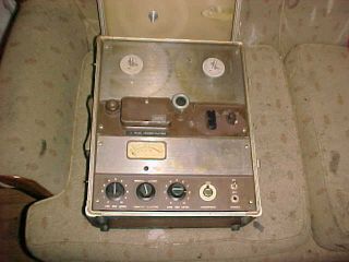 Vintage Ampex Portable Reel To Reel Tape Recorder