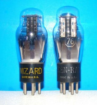 No 76 Radio Vintage Audio Electron Vacuum 2 Tubes Valves St Type 276 76