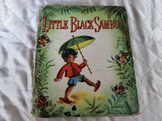 Little Black Sambo Whitman Tell A Tale 1950 Illust.  By Suzanne Vintage Book