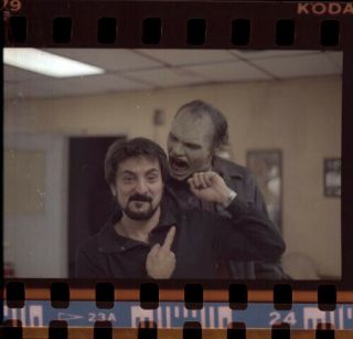 Ha13q Vintage Day Of The Dead Horror Movie Makeup Tom Savini Art Negative Photo