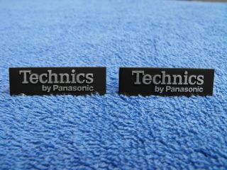 Pair Technics Metal Logos From Sb - 7000a Speakers