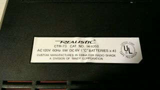 Vintage CTR - 73 Radio Shack Portable Cassette Tape Player Recorder 14 - 1053 4
