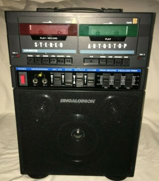 Singalodeon Model K5 Lonestar Double Cassette Sing A Long System 1980 