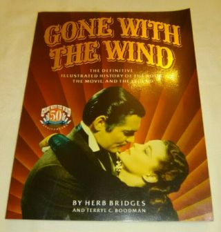 Gone With The Wind 50th Anniversary Book Herb Bridges Terry Boodman Illustration