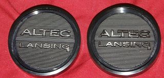 Altec Lansing Speaker Badge Logo Emblem Pair - 2” Wide,  These Are 100 Complete