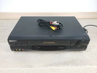 Sony Slv - N55 4 - Head Hi - Fi Stereo Vhs Video Cassette Recorder Player Vcr