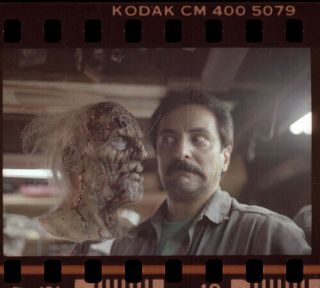 Ha11c Vintage Day Of The Dead Zombie Horror Movie Mold Tom Savini Negative Photo