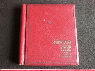 Vintage " Quickchange " Stamp Album.  With Stamps Pre 1970s.  Many Countries