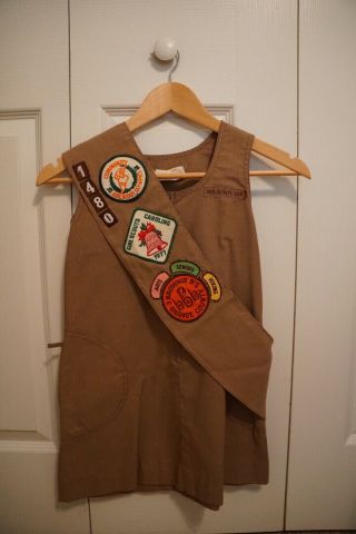 Vintage Girl Scout Uniform Brownie 70 