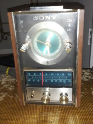 Vintage Sony Alarm Clock Radio Tfm - C490w Great
