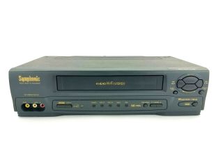 Symphonic Vhs Player Vr - 701 4 Head Hi - Fi Stereo Vcr Video Cassette Vhs Recorder