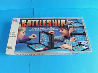 Battleship 2 Boards Game Vtg 1984 Milton Bradley Complete W/orig 2 Boxes Usa