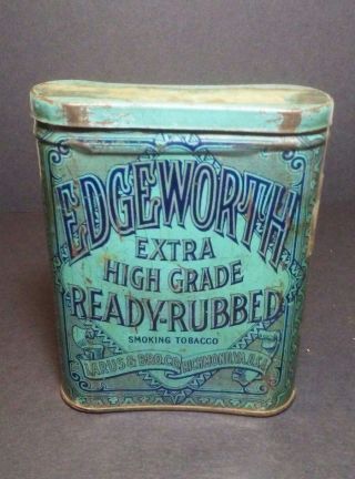 Vintage Edgeworth Extra Ready Rubbed Smoking Tobacco Tin