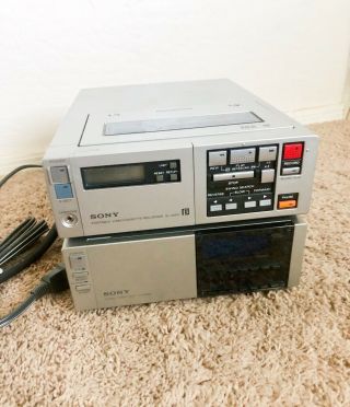 Sony Sl - 2000 And Tt - 2000 Betamax Tuner & Video Recorder Unit No Battery