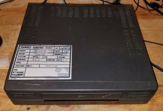 zenith vr2414 vcr vhs video cassette Recorder demo unit 2 built demo unit 4head 2