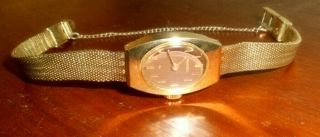 Vintage Seiko 11 - 7039 Lady 17 Jewel Gold Tone Hand - Winding Mechanical Watch