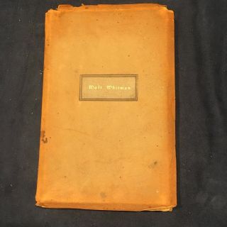 The Essays On Walt Whitman By Robert Louis Stevenson 1900 Leather Bound