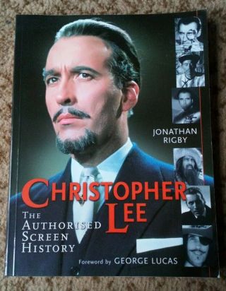 Christopher Lee Authorised Screen History Signed Lord Of The Rings James Bond