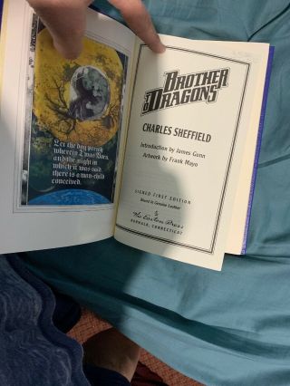 Brother To Dragons By Charles Sheffield Signed Leather Bound First Edition