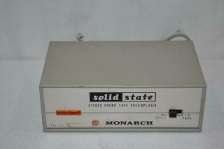 Vintage Monarch Stereo Phono Tape Pre Amplifier Model Pre 302