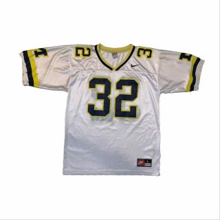 Vintage 90s Michigan Wolverines Ncaa Football Jersey 32 Nike L