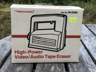 Realistic High Power Bulk Video Audio Tape Eraser 44 - 233a