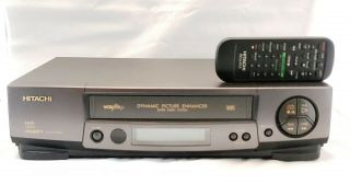 Hitachi Vt - Fx631a Vhs Player Recorder With Remote