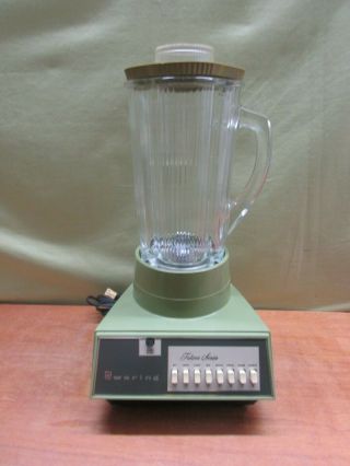 Vintage Waring Futura 850 Blender Avocado With Glass Pitcher