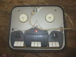 Vintage 1960 Philips 4 Track Reel - To - Reel Tape Recorder Model El3542a