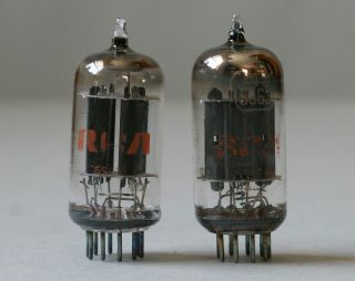 Matched Pair 5963 (12au7) Vacuum Tubes Rca 1969 Test As Strong Nos 145 / 140