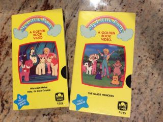 2 Vintage 1988 My Little Pony Vhs Video - The Glass Princess & Mishmash Melee
