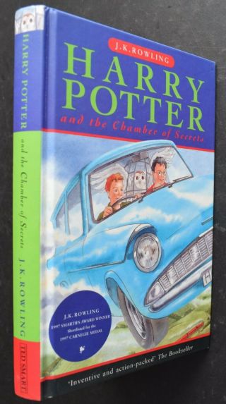 J.  K.  Rowling,  Harry Potter & Chamber Secrets,  1st Edn First Print of Ted Smart 4