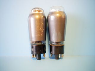 Two Valvo Rft Ecl11 Triode - Beam Power Radio Vacuum Tube Germany Ww2 Radio