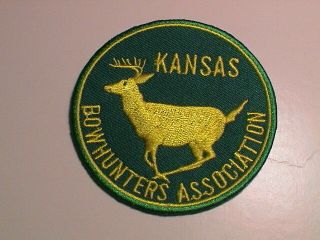 Kansas Bowhunters Association Bow Hunting Archery With W.  T.  Buck Deer Patch