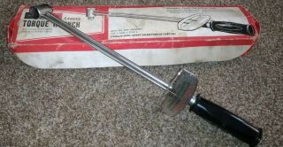 Vintage Craftsman Torque Wrench 3/8 Drive 9 - 44643 0 - 600 In - Lb