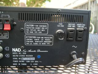 NAD Stereo Receiver - 7020 Model (As Is/For Repair) 7