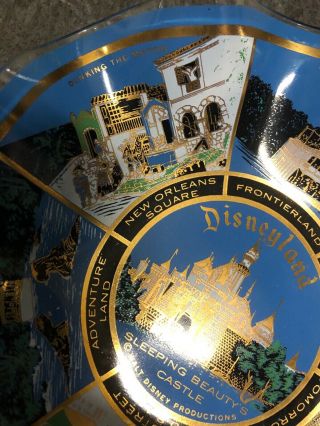 Vintage 1970’s Disneyland Fluted Glass Dish 5