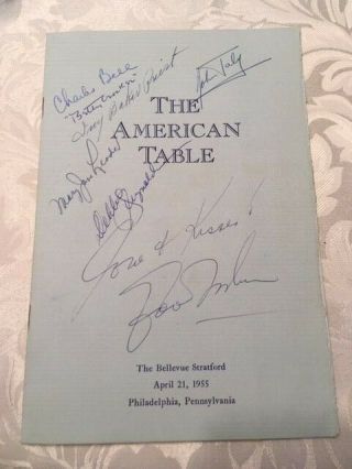 The American Table - Betty Crocker Collectible Book - Autographs Debbie Reynolds