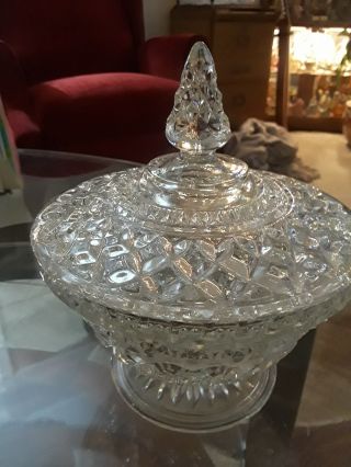 Vintage Lovely Anchor Hocking Wexford Covered Candy Dish (for Mom)