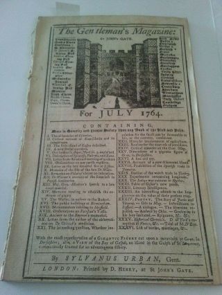 July 1764 Gentleman 