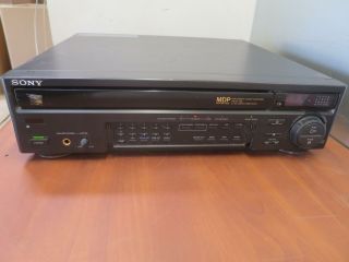 Sony Mdp - 455 Cd Cdv Ld Laser Disc Player,  Powers On,