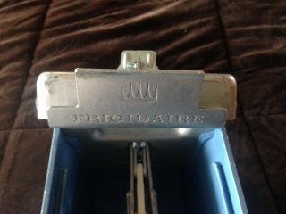 Vintage Aluminum Ice Cube Tray With Release Handle Frigidaire With Badge