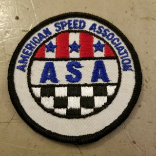 Vintage Asa American Speed Association Racing Patch