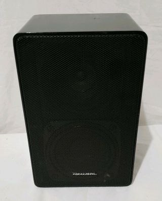 Single Realistic Minimus - 11 Black Metal 50w Stereo Speaker Cat.  No.  40 - 2036