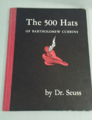 Vtg The 500 Hats Of Bartholomew Cubbins By Dr.  Seuss 1st Edition 1938 Hardcover
