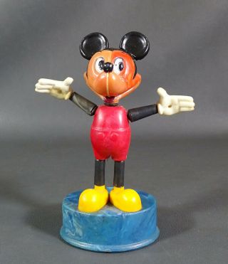 Vtg Walt Disney Mickey Mouse Maxi Puppet Push Button Doll Toy Bulgarian Version