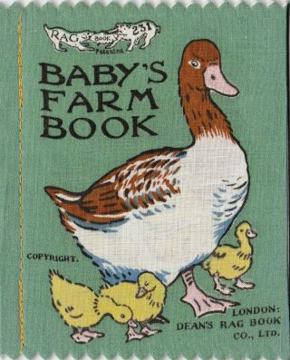 Rag Book Babys Farm Book Over 95 Years Old Dean 